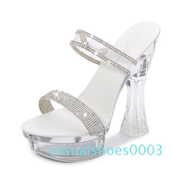 square heel transparent ultra high heel 14cm thick summer female waterproof platform water diamond model female slippe c03, Black
square heel transparent ultra high heel 14cm thick summer female waterproof platform water diamond model female slippe c03, Black