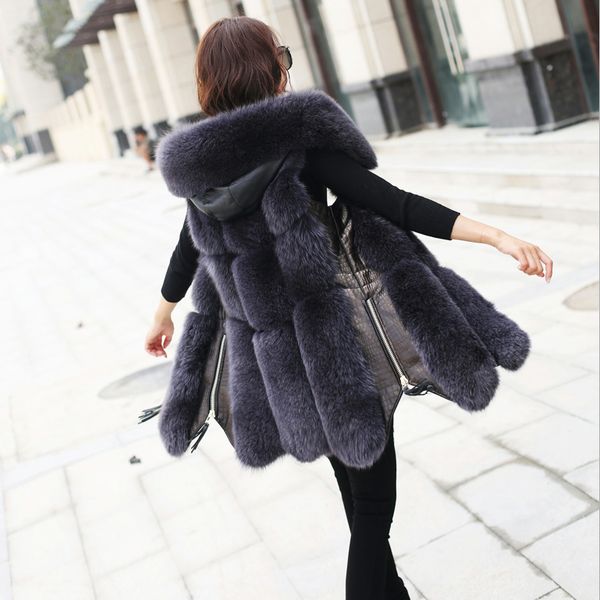 fox fur vest hooded jackets sleeveless womens winter vest waistcoat warm thick overcoat plus size wholesale, Black;white
fox fur vest hooded jackets sleeveless womens winter vest waistcoat warm thick overcoat plus size wholesale, Black;white
