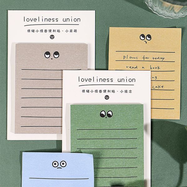 

Cute Kawaii Memo Pad Sticky Notes Stationery Sticker Gradient index Posted It Planner Stickers Notepads Office School Supplies