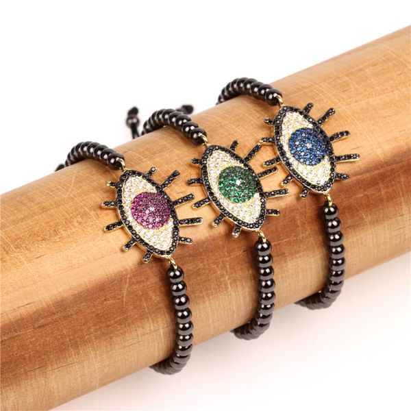 trendy turkish gold evil eye bracelet pave cz blue green red eyes black copper beads bracelet adjustable female party jewelry
trendy turkish gold evil eye bracelet pave cz blue green red eyes black copper beads bracelet adjustable female party jewelry