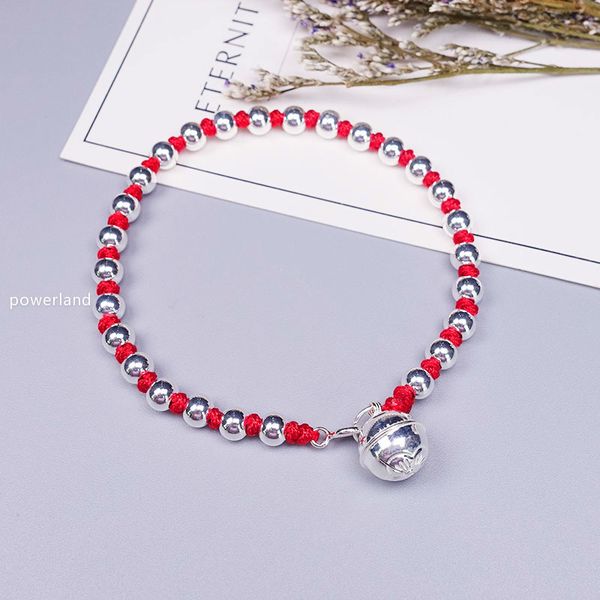 real 925 sterling silver lucky bell red bracelet for women bangle wax string amulet friendship gift handmade jewelry, Golden;silver
real 925 sterling silver lucky bell red bracelet for women bangle wax string amulet friendship gift handmade jewelry, Golden;silver