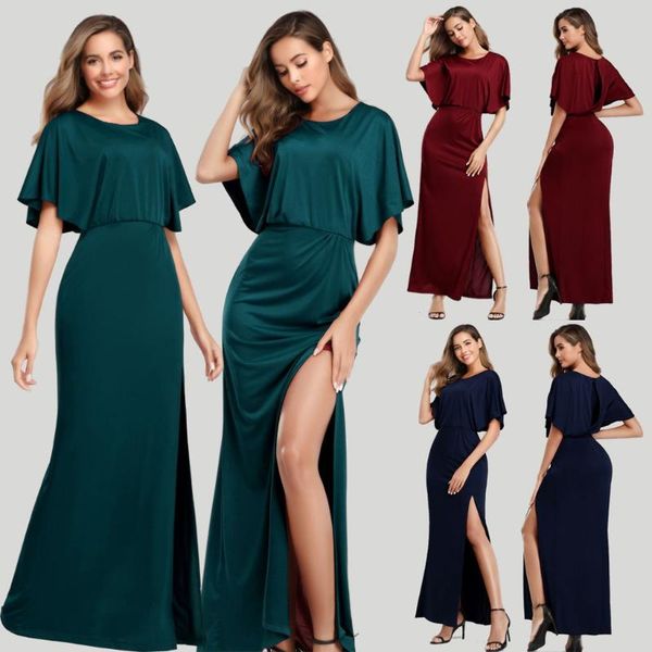 women solid high split dress summer casual o-neck beach boho dress short sleeve loose dresses women long vestidos#j30, Black;gray
women solid high split dress summer casual o-neck beach boho dress short sleeve loose dresses women long vestidos#j30, Black;gray