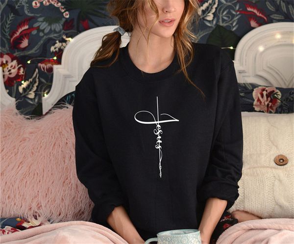 new kpop women hoodies sweatshirt jesus letter print casual christian crewneck hoodie cute gothic graphic tees female, Black
new kpop women hoodies sweatshirt jesus letter print casual christian crewneck hoodie cute gothic graphic tees female, Black