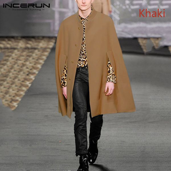 incerun pure color men fashion lapel cloak jackets windbreaker casual loose single breasted mens comfort cardigan trench coats, Tan;black
incerun pure color men fashion lapel cloak jackets windbreaker casual loose single breasted mens comfort cardigan trench coats, Tan;black