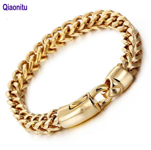 dubai gold color biker chain bracelet men women jewelry punk rock hiphop 8mm wide keel chain link stainless steel mens bracelets, Black
dubai gold color biker chain bracelet men women jewelry punk rock hiphop 8mm wide keel chain link stainless steel mens bracelets, Black