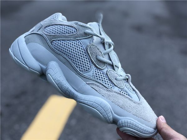2019 New Salt 500 Kanye West Спортивные кроссовки Мужская обувь Super Moon Желтый румяна Desert Rat 500 С