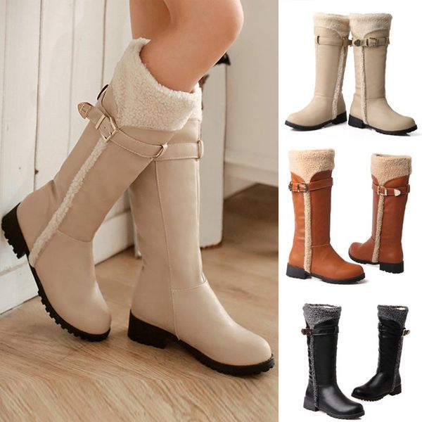 winter womens leisure comfortable shoe round toe low-heeled keep warm snow boots, Black
winter womens leisure comfortable shoe round toe low-heeled keep warm snow boots, Black