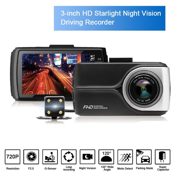 car dvr camera 3.0 inch screen dash cam dual lens night vision dash cam g-sensor rear view camera automatic
car dvr camera 3.0 inch screen dash cam dual lens night vision dash cam g-sensor rear view camera automatic