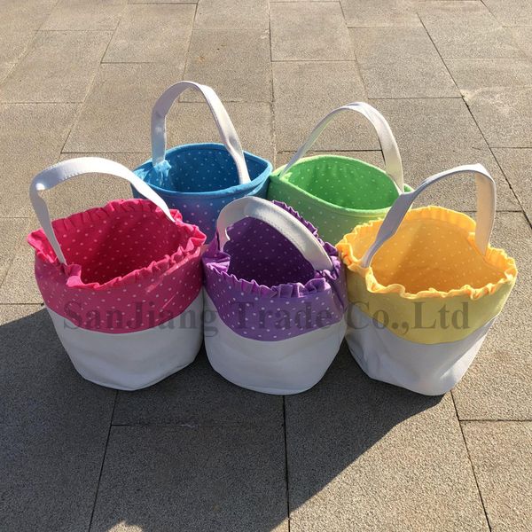 2020 easter basket diy retro canvas bags handbags 5 colors dots print patchwork candy eggs gifts tote flounce baskets storages a122108, Black
2020 easter basket diy retro canvas bags handbags 5 colors dots print patchwork candy eggs gifts tote flounce baskets storages a122108, Black