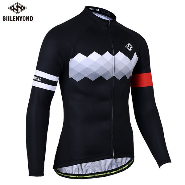 siilenyond 2019 pro cycling jersey long sleeve mountain bicycle cycling clothing quick dry breathable mtb bike clothes, Black;red
siilenyond 2019 pro cycling jersey long sleeve mountain bicycle cycling clothing quick dry breathable mtb bike clothes, Black;red