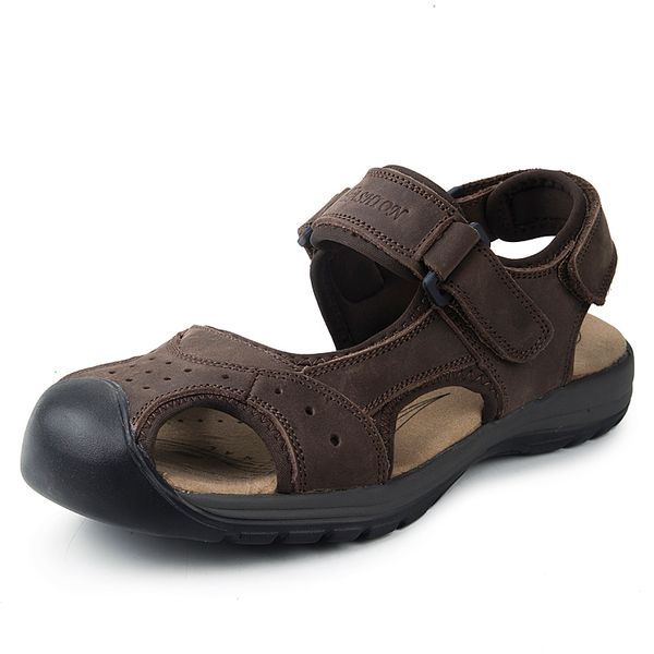 new fashion summer sandals men shoes 2019 brand breathable quality leather beach sandals comfy simple men's shoes, Black
new fashion summer sandals men shoes 2019 brand breathable quality leather beach sandals comfy simple men's shoes, Black