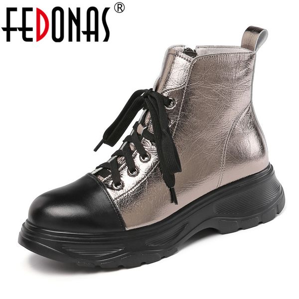 fedonas side zipper fashion women ankle boots high heeled winter platform warm genuine leather boots night club punk shoes woman, Black
fedonas side zipper fashion women ankle boots high heeled winter platform warm genuine leather boots night club punk shoes woman, Black