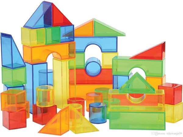 constructive playthings set of 50 translucent color blocks for building and light table
constructive playthings set of 50 translucent color blocks for building and light table
