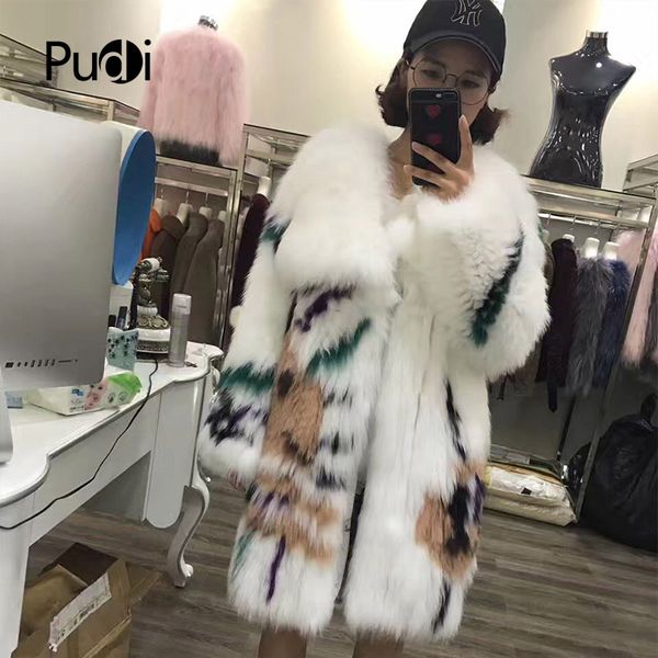 pudi knitted real fur coat/ jacket /overcoat women warm genuine fur coats long style 170919, Black
pudi knitted real fur coat/ jacket /overcoat women warm genuine fur coats long style 170919, Black