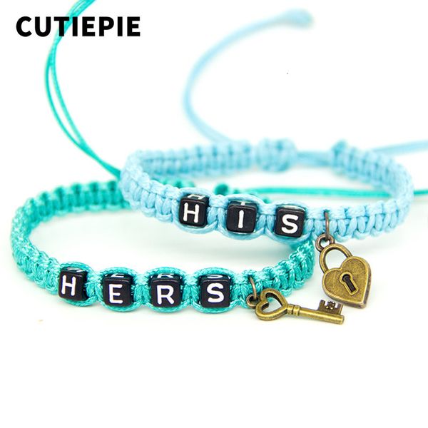 2pcs/pair fashionable romantic couple bracelets blue his and hers with key lock rope chains lovers gift handmade charm bracelet, Golden;silver
2pcs/pair fashionable romantic couple bracelets blue his and hers with key lock rope chains lovers gift handmade charm bracelet, Golden;silver