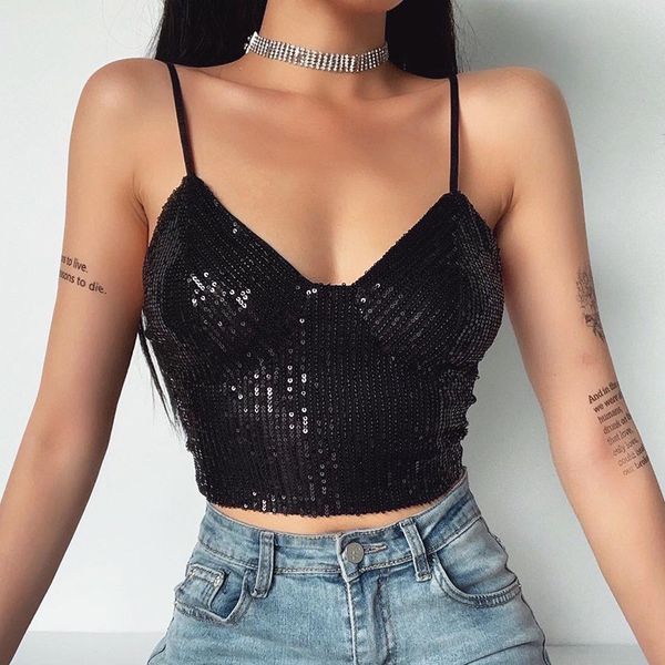 whzhm горячая продажа sequined black tank tops глубокий v-образным вырезом ремень backless sexy молнии клуб повседневный feminina тонкий cro, White
whzhm горячая продажа sequined black tank tops глубокий v-образным вырезом ремень backless sexy молнии клуб повседневный feminina тонкий cro, White