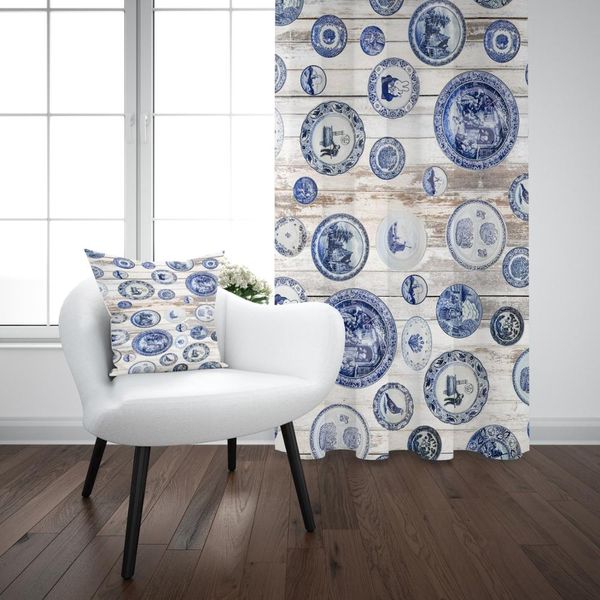 else blue white english vintage design 3d print living room bedroom window panel curtain combine gift pillow case
else blue white english vintage design 3d print living room bedroom window panel curtain combine gift pillow case