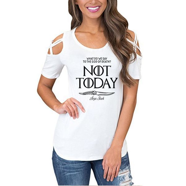 women's t-shirt off shoulder o neck tees for ladies print designer summer t shirts, White
women's t-shirt off shoulder o neck tees for ladies print designer summer t shirts, White