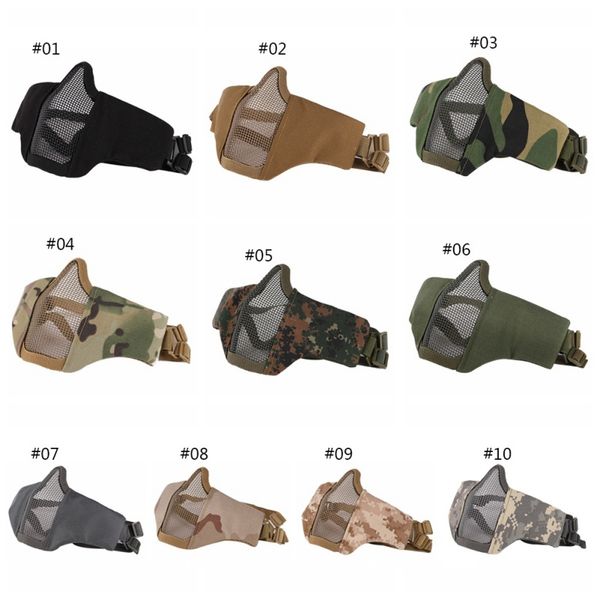 mask half lower face metal steel net mesh mask hunting cycling tactical protective cs halloween party half face
mask half lower face metal steel net mesh mask hunting cycling tactical protective cs halloween party half face