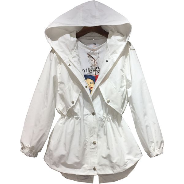 2020 spring and autumn new korean version of the loose short waist students hooded drawstrome windbreaker female long coat, Tan;black
2020 spring and autumn new korean version of the loose short waist students hooded drawstrome windbreaker female long coat, Tan;black