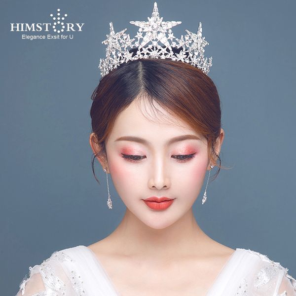 himstory luxury silver/gold crystal star hairbands vintage rhinestone bridal tiaras crown headband wedding hair jewelry tiara, Golden;white
himstory luxury silver/gold crystal star hairbands vintage rhinestone bridal tiaras crown headband wedding hair jewelry tiara, Golden;white