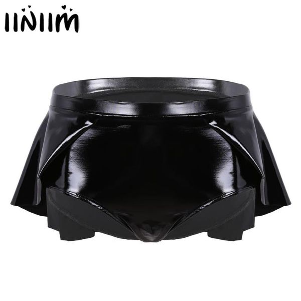 women's shorts women panties wet look patent leather clubwear costume high waist slim bag hip open front mini shortpants, White;black
women's shorts women panties wet look patent leather clubwear costume high waist slim bag hip open front mini shortpants, White;black