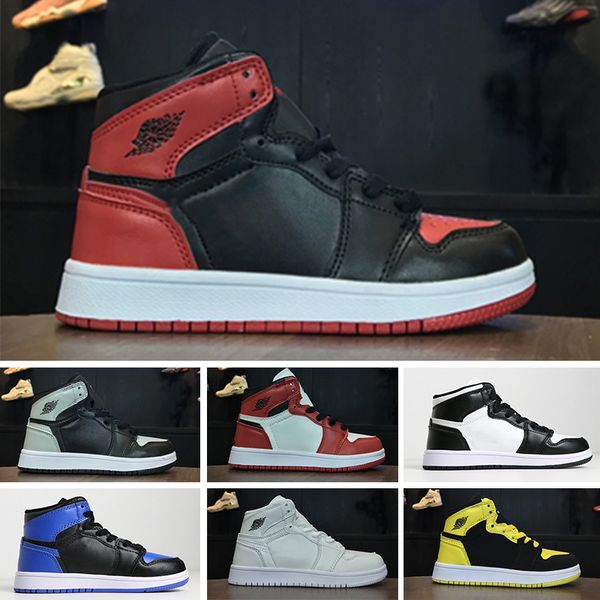 

nike air jordan 1 retro 2018 new hot 11 13 12 4 5 1 11s 13s 4s 12s 5s 1s мужские женские женские детские спортивные кроссовки баскетбольные, Black