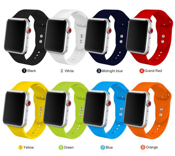soft silicone sports band for apple watch series 1 2 3 4 38mm 42mm rubber watchband strap for 40mm 44mm iwatch series4
soft silicone sports band for apple watch series 1 2 3 4 38mm 42mm rubber watchband strap for 40mm 44mm iwatch series4