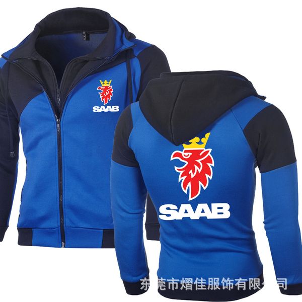men's fashion sweatshirt of saab logo jacket zipper cardigan double zipper cotton pullover hoodies jacket coat 
men's fashion sweatshirt of saab logo jacket zipper cardigan double zipper cotton pullover hoodies jacket coat