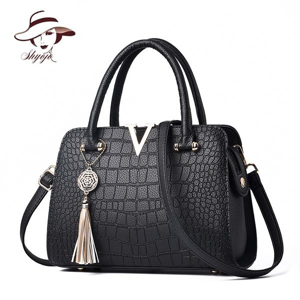 new v crocodile pattern women handbag lady messenger bags crossbody shoulder bag female tassel quality pu leather handbags
new v crocodile pattern women handbag lady messenger bags crossbody shoulder bag female tassel quality pu leather handbags