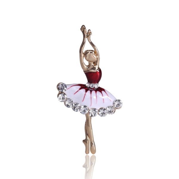zhang korean high end fashion rhinestone glass ballet girl brooch noble memorial, Gray
zhang korean high end fashion rhinestone glass ballet girl brooch noble memorial, Gray