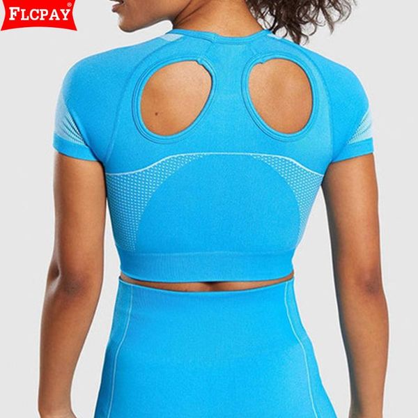 women's seamless short sleeve yoga women sports fitness gym crop workout shirts high stretchy running shirt sportswear, White;red
women's seamless short sleeve yoga women sports fitness gym crop workout shirts high stretchy running shirt sportswear, White;red