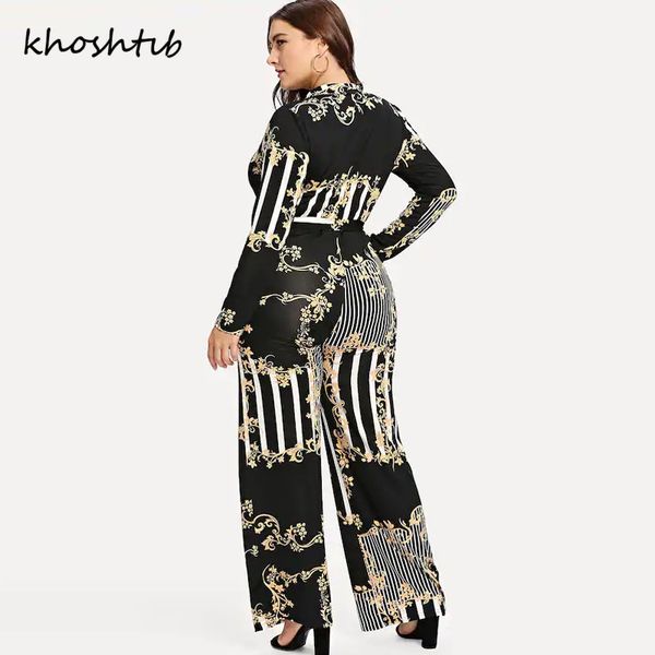 khoshtib women's jumpsuit spring autumn the new loose printing v-neck lace-up jumpsuit polyester woven full length
khoshtib women's jumpsuit spring autumn the new loose printing v-neck lace-up jumpsuit polyester woven full length