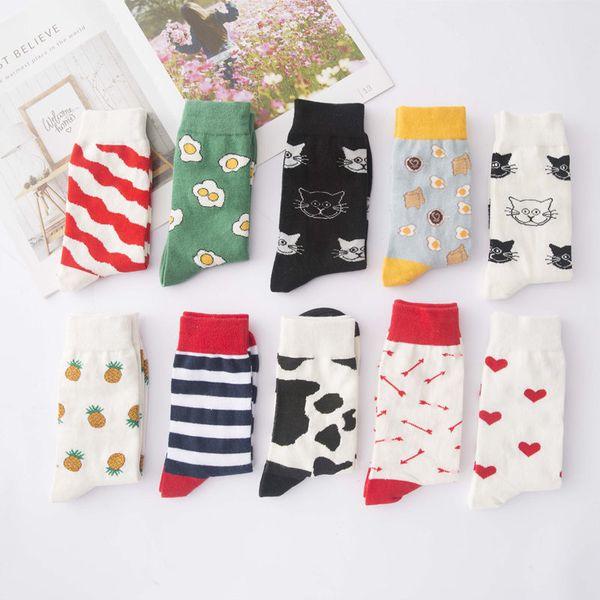 socks & hosiery women funny sock cartoon cat pineapple fashion style cotton european and american, Black;white
socks & hosiery women funny sock cartoon cat pineapple fashion style cotton european and american, Black;white