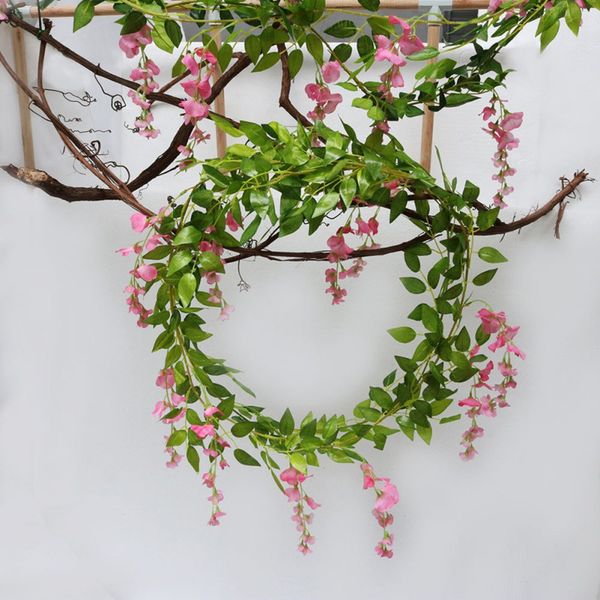 2m wisteria artificial flowers vine garland wedding arch decoration fake plants foliage rattan trailing faux flowers ivy wall de
2m wisteria artificial flowers vine garland wedding arch decoration fake plants foliage rattan trailing faux flowers ivy wall de