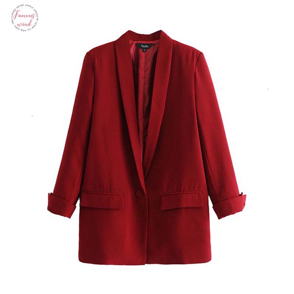 women chic black red blazer pockets single button long sleeve office wear coat solid female casual outerwear ca330, White;black
women chic black red blazer pockets single button long sleeve office wear coat solid female casual outerwear ca330, White;black