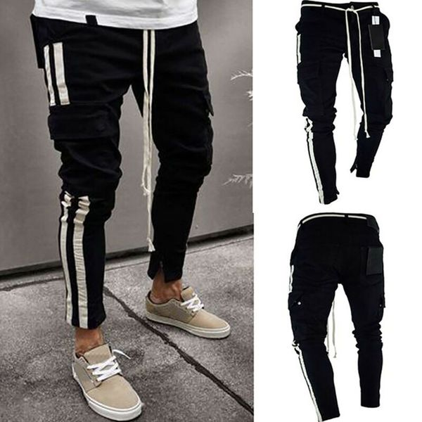 mens boys casual sports pocket long pants slim fit skinny striped trousers size, Blue
mens boys casual sports pocket long pants slim fit skinny striped trousers size, Blue