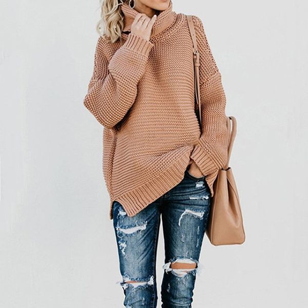 gaoke women retro turtleneck knitted long pullovers autumn winter casual loose solid sweaters thick knitting jumper pull, White;black
gaoke women retro turtleneck knitted long pullovers autumn winter casual loose solid sweaters thick knitting jumper pull, White;black