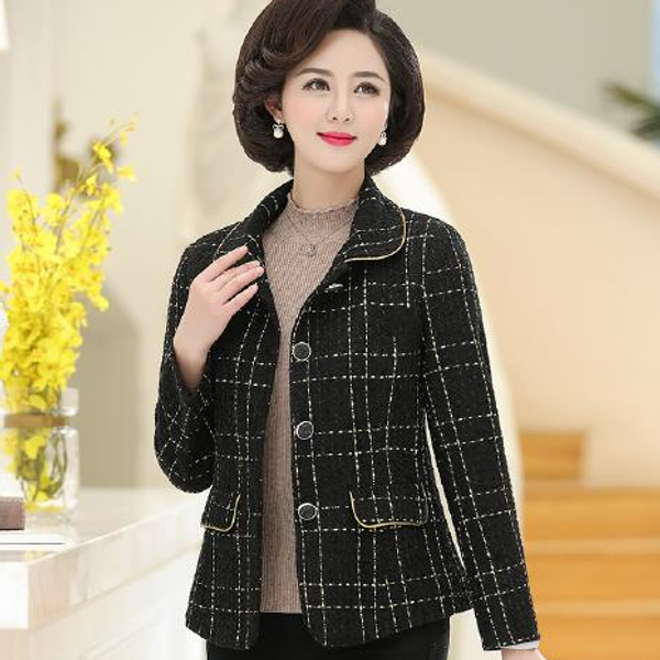 women's trench coats middle-aged women windbreaker spring jacket coat long-sleeved plus size single-breasted plaid casual outerwear & 6, Tan;black
women's trench coats middle-aged women windbreaker spring jacket coat long-sleeved plus size single-breasted plaid casual outerwear & 6, Tan;black
