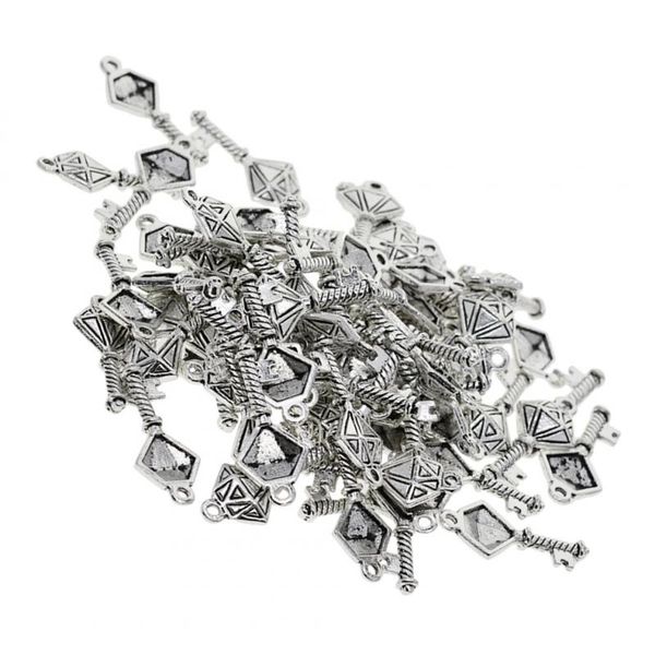 50pcs assorted key charms pendants vintage style for jewelry making necklace earrings accessories, Silver
50pcs assorted key charms pendants vintage style for jewelry making necklace earrings accessories, Silver