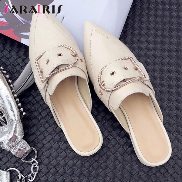 sarairis elegant spring summer pointed toe shoes woman concise buckle decorating mules women casual daily med heels mules, Black
sarairis elegant spring summer pointed toe shoes woman concise buckle decorating mules women casual daily med heels mules, Black