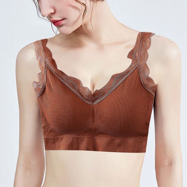 fashion women underwear gym bras thread yoga summer brassiere women bras lace no rims chest wrap sleep, White;black
fashion women underwear gym bras thread yoga summer brassiere women bras lace no rims chest wrap sleep, White;black