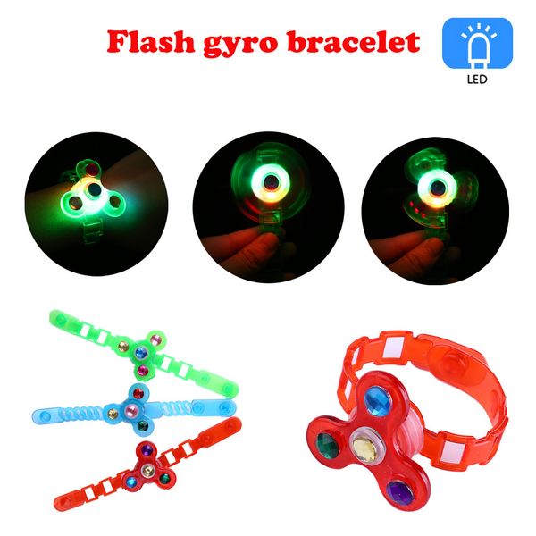 children's luminous wrist band manual rotating soft flash gyro bracelet led cartoon lights glow in the dark toys for kids
children's luminous wrist band manual rotating soft flash gyro bracelet led cartoon lights glow in the dark toys for kids