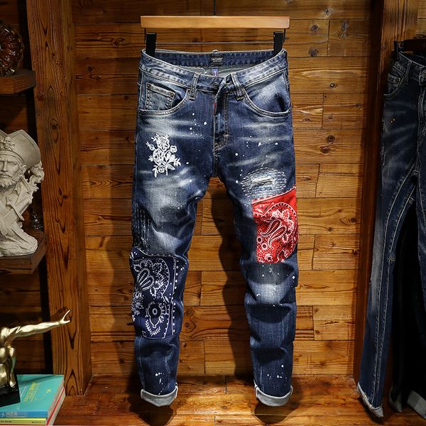 men's 2020 luxury designer jeans rock & roll revival straight tube classic square jeans skinny patch brand levi men's jeans, Blue
men's 2020 luxury designer jeans rock & roll revival straight tube classic square jeans skinny patch brand levi men's jeans, Blue