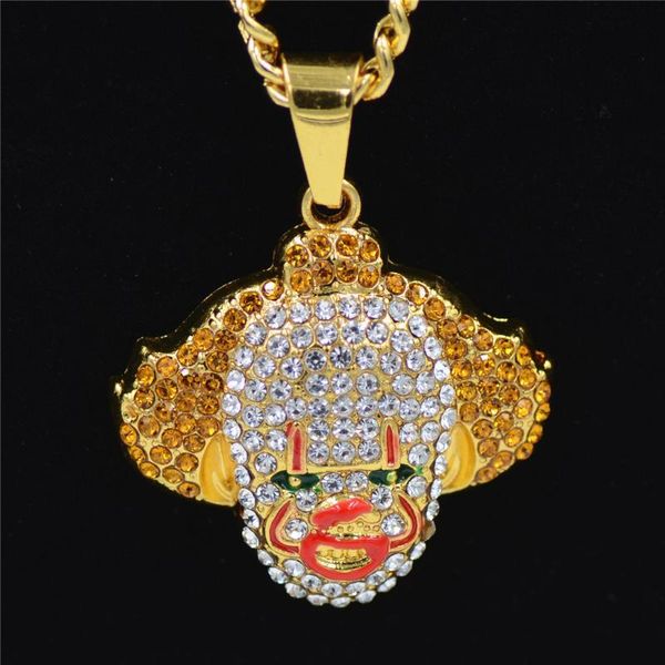 clown men's pendants necklaces creative eleporated circus rhinestone inlaid jewelry, Silver
clown men's pendants necklaces creative eleporated circus rhinestone inlaid jewelry, Silver
