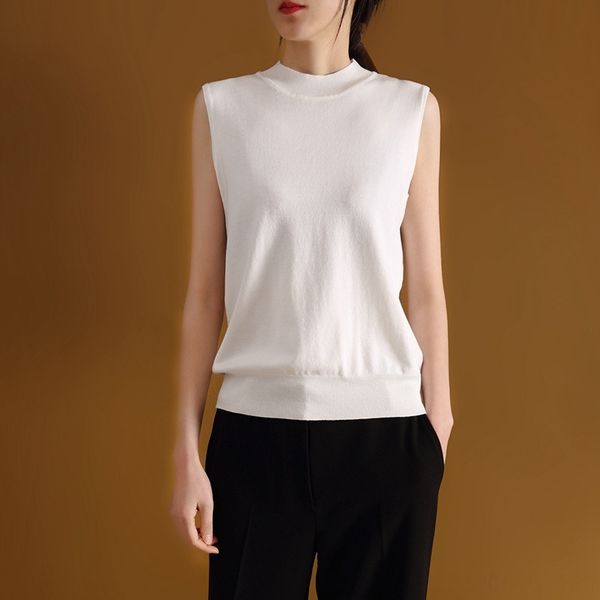 2020 product jacket cotton t-shirt silk cotton t-shirt women's round neck sleeveless loose women, White
2020 product jacket cotton t-shirt silk cotton t-shirt women's round neck sleeveless loose women, White