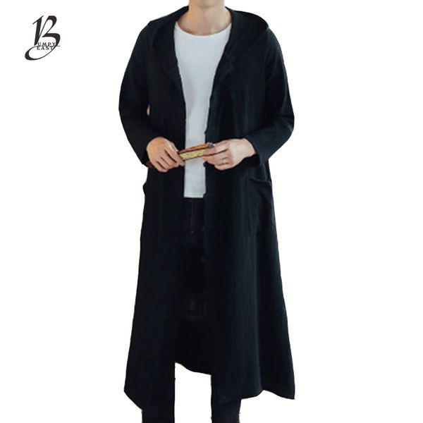 men's trench coats spring and autumn long cap hooded windbreaker chinese loose tide clothing for males, Tan;black
men's trench coats spring and autumn long cap hooded windbreaker chinese loose tide clothing for males, Tan;black
