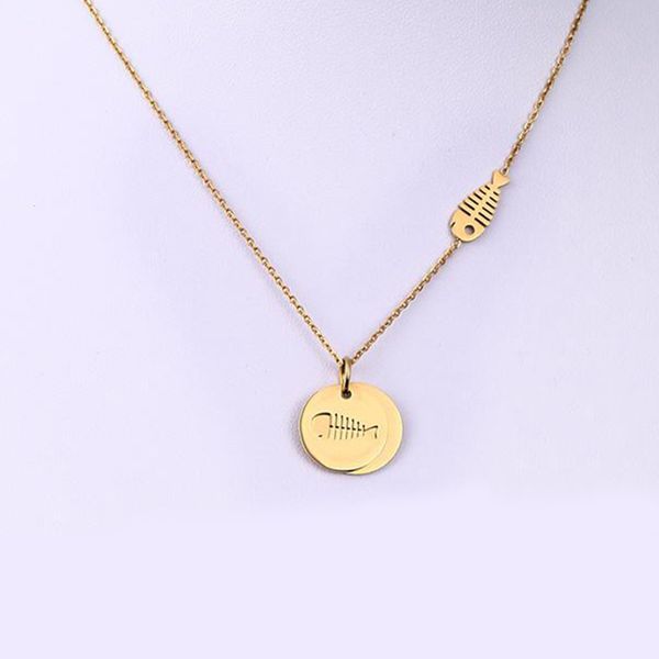 simple fashion chain ladies fish bone pendant necklace gold stainless steel personality necklace fishing hippie jewelry vp778, Silver
simple fashion chain ladies fish bone pendant necklace gold stainless steel personality necklace fishing hippie jewelry vp778, Silver