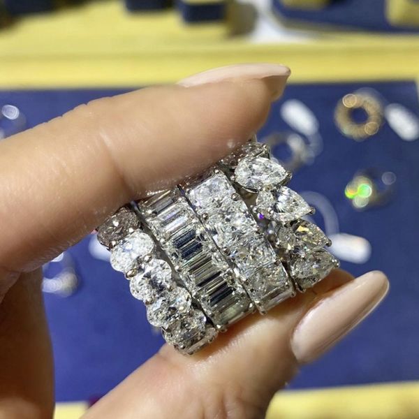 sparkling handmade luxury jewelry 925 sterling silver white z diamond eternity party women wedding engagement band ring gift, Slivery;golden
sparkling handmade luxury jewelry 925 sterling silver white z diamond eternity party women wedding engagement band ring gift, Slivery;golden