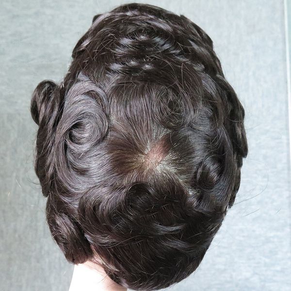 men's toupee hair replacement, human hair long lasting adhesive hairpiece swiss lace toupees system ,lace front wigs for men,ing, Black
men's toupee hair replacement, human hair long lasting adhesive hairpiece swiss lace toupees system ,lace front wigs for men,ing, Black